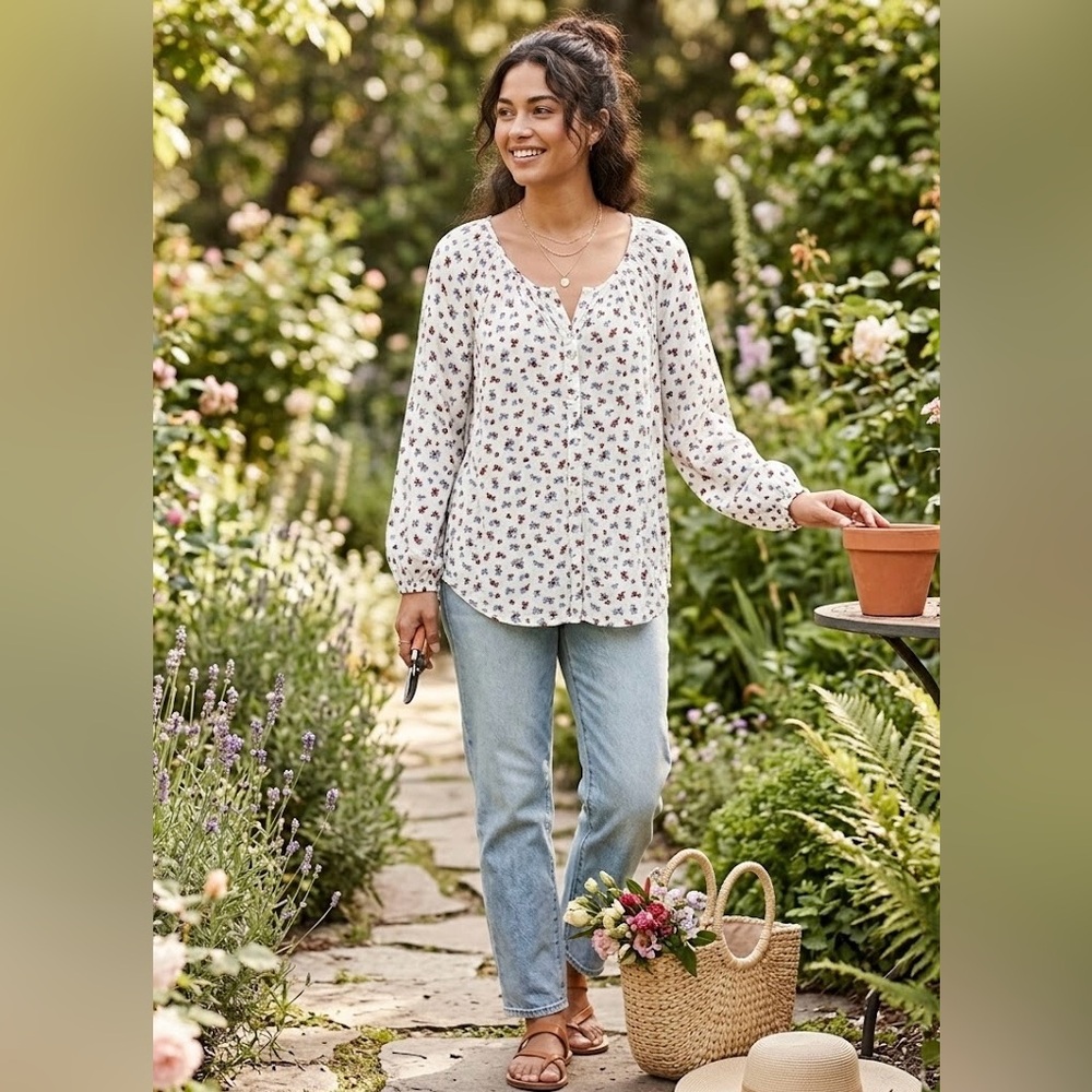 Floral Print Women's Top
